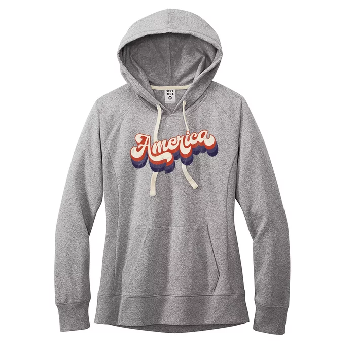 America Retro Vintage Women's Fleece Hoodie