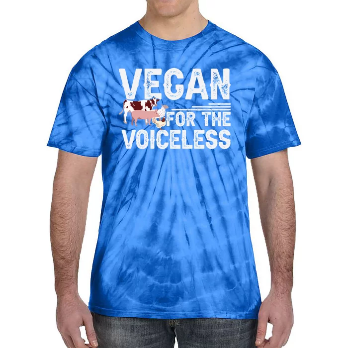 Animal Rights Veganism Plant Based Vegan For The Voiceless Gift Tie-Dye T-Shirt