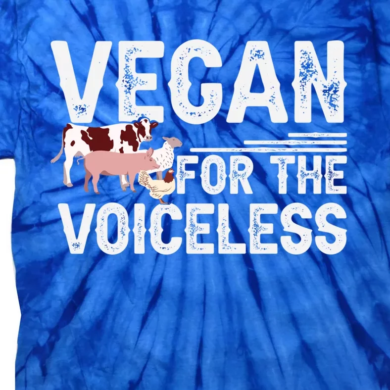 Animal Rights Veganism Plant Based Vegan For The Voiceless Gift Tie-Dye T-Shirt