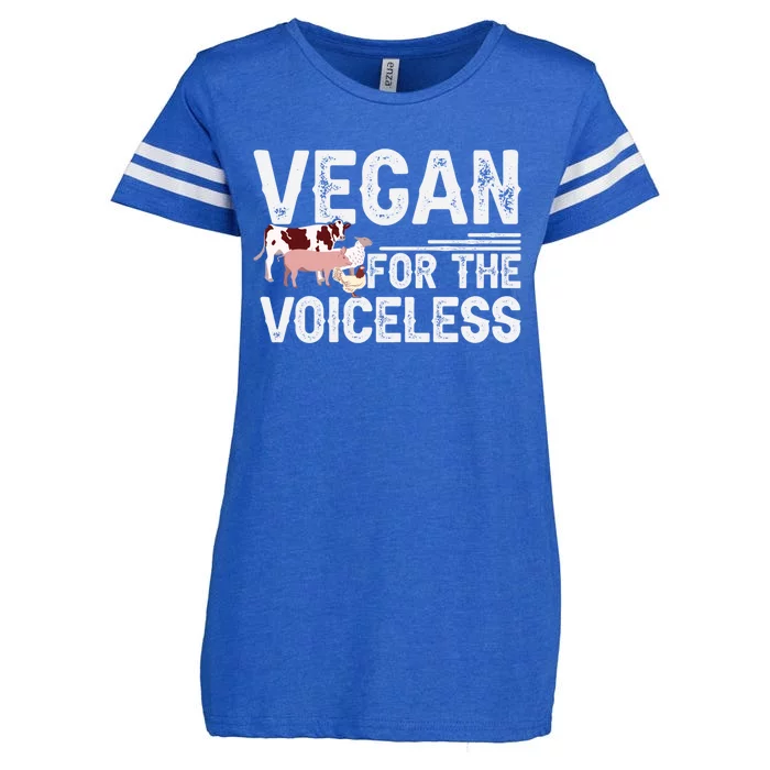 Animal Rights Veganism Plant Based Vegan For The Voiceless Gift Enza Ladies Jersey Football T-Shirt