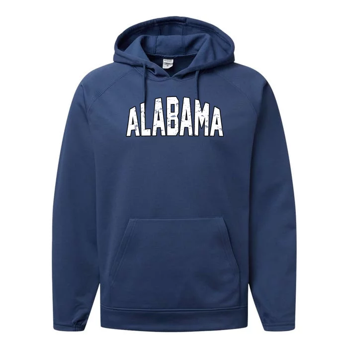 Alabama Retro Vintage Performance Fleece Hoodie