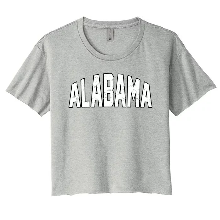 Alabama Retro Vintage Women's Crop Top Tee