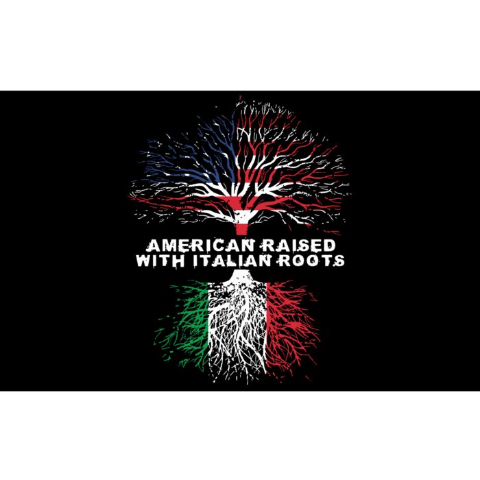 American Raised With Italian Roots Italy Bumper Sticker