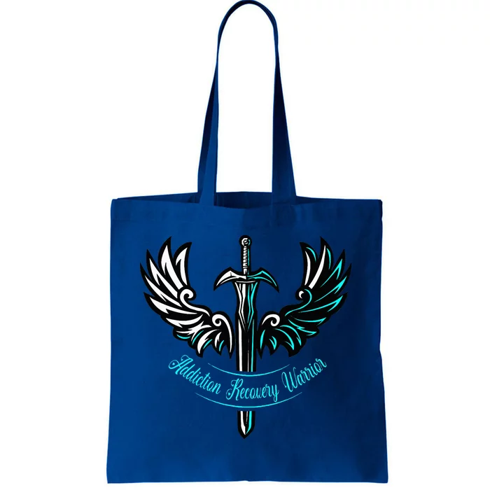 Addiction Recovery Warrior Celebrate Recovery Awareness Tote Bag