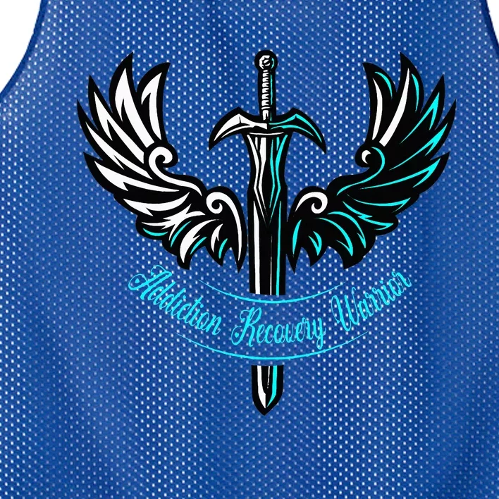 Addiction Recovery Warrior Celebrate Recovery Awareness Mesh Reversible Basketball Jersey Tank