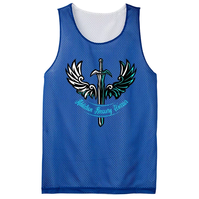 Addiction Recovery Warrior Celebrate Recovery Awareness Mesh Reversible Basketball Jersey Tank