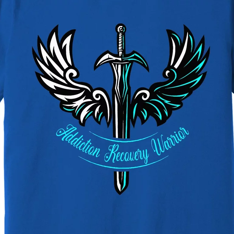 Addiction Recovery Warrior Celebrate Recovery Awareness Premium T-Shirt