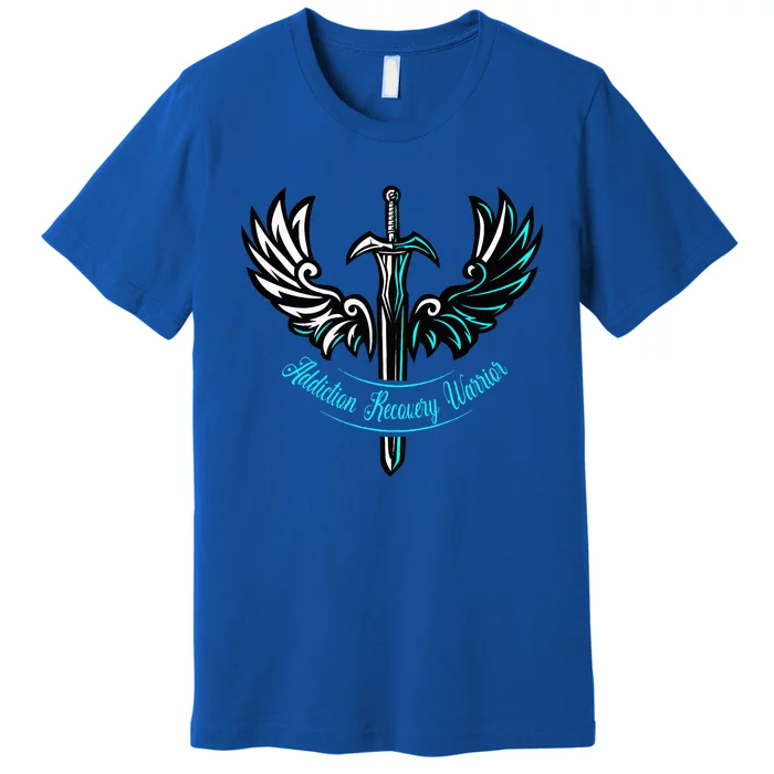 Addiction Recovery Warrior Celebrate Recovery Awareness Premium T-Shirt