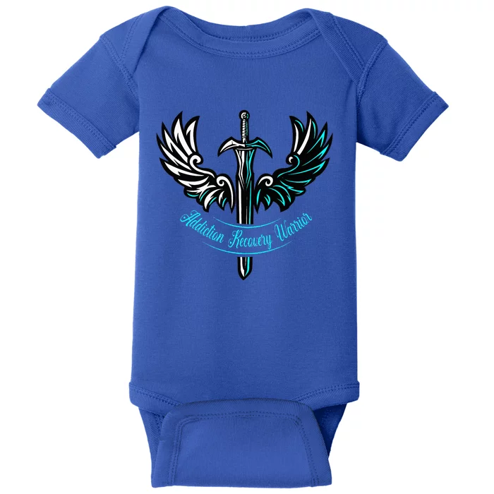 Addiction Recovery Warrior Celebrate Recovery Awareness Baby Bodysuit