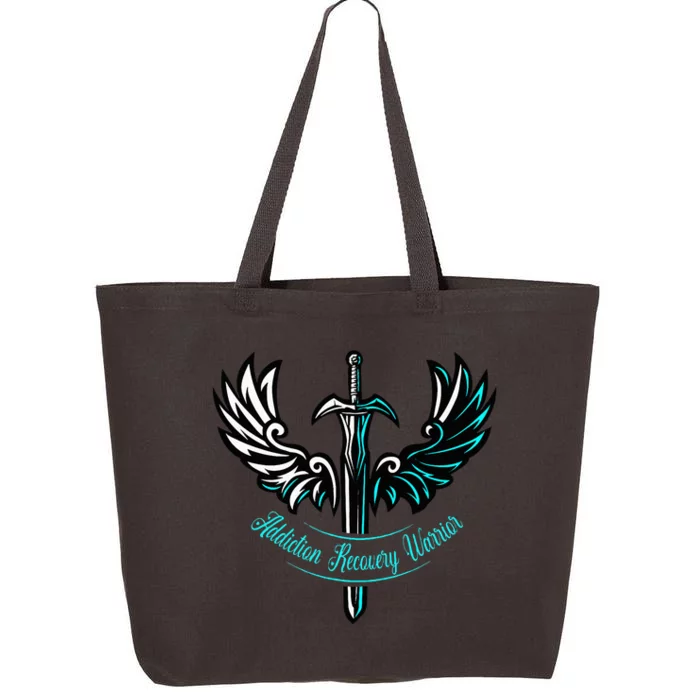 Addiction Recovery Warrior Celebrate Recovery Awareness 25L Jumbo Tote