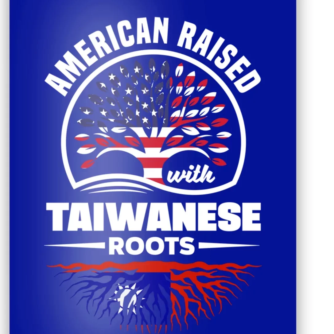 American Raised With Taiwanese Roots Taiwan Taiwanese Flag Gift Poster