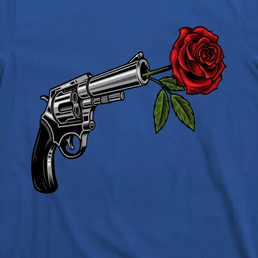 A Revolver With A Rose For Gun Lovers 2nd Adt 2a Gift T-Shirt