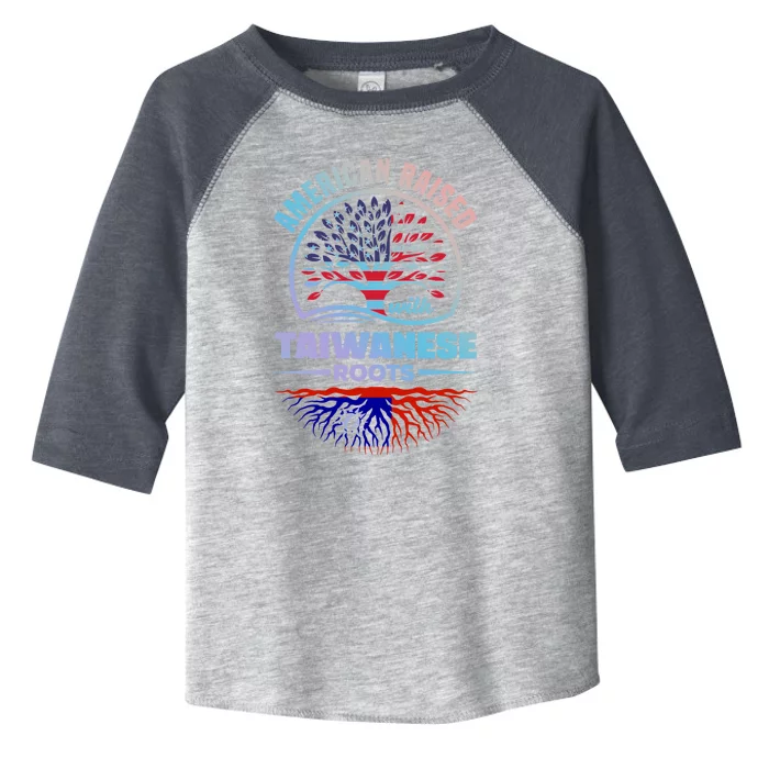 American Raised With Taiwanese Roots Taiwan Taiwanese Flag Meaningful Gift Toddler Fine Jersey T-Shirt