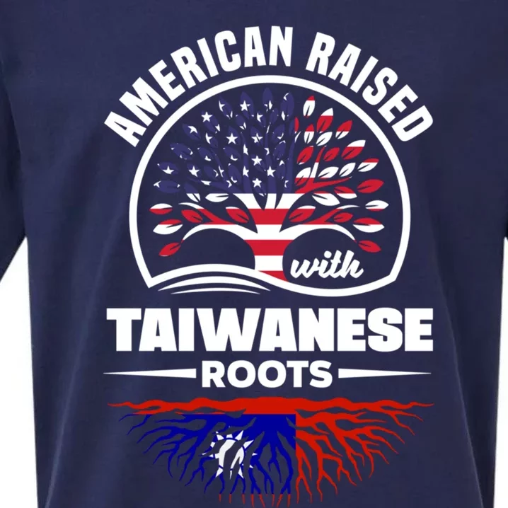 American Raised With Taiwanese Roots Taiwan Taiwanese Flag Gift Sueded Cloud Jersey T-Shirt