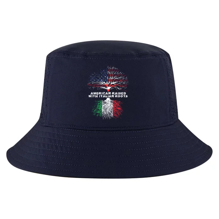 American Raised With Italian Roots Italy Cool Comfort Performance Bucket Hat