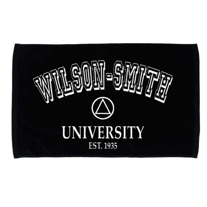 Addiction Recovery WILSON SMITH UNIVERSITY Alcoholics AA Microfiber Hand Towel