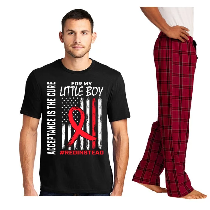 Acceptance Redinstead Wear Red Instead Autism Son Little Meaningful Gift Pajama Set