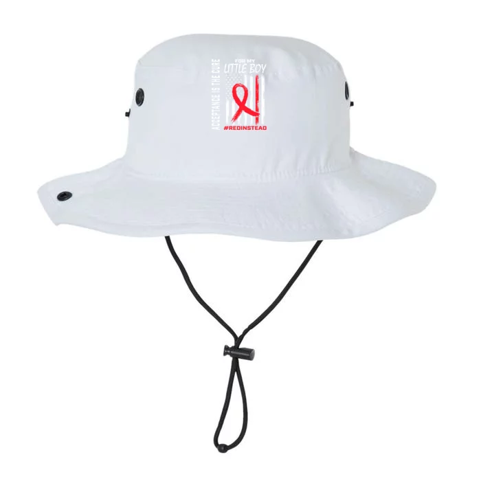 Acceptance Redinstead Wear Red Instead Autism Son Little Meaningful Gift Legacy Cool Fit Booney Bucket Hat