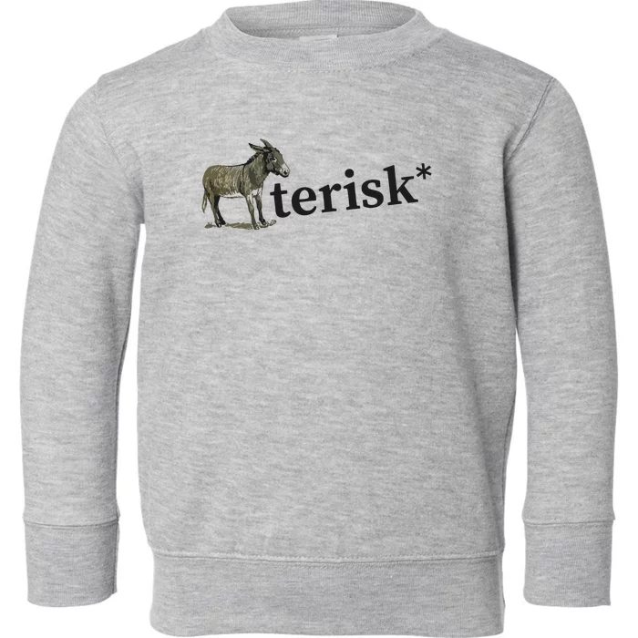 Asterisk Reader Writer Toddler Sweatshirt