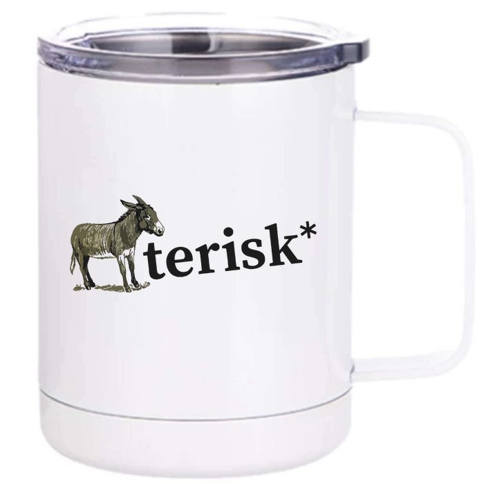 Asterisk Reader Writer Front & Back 12oz Stainless Steel Tumbler Cup