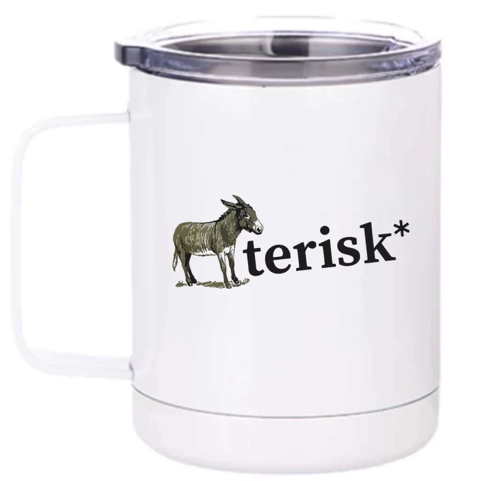 Asterisk Reader Writer Front & Back 12oz Stainless Steel Tumbler Cup