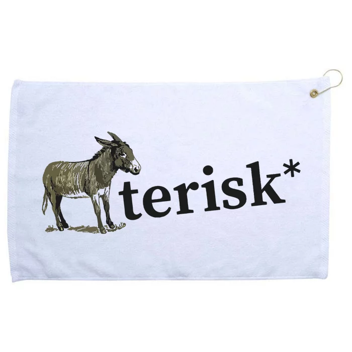 Asterisk Reader Writer Grommeted Golf Towel