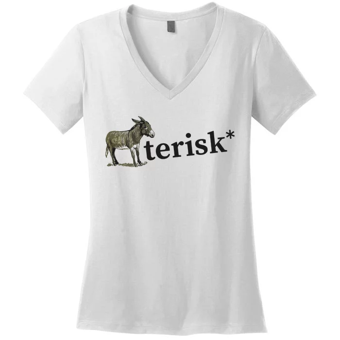 Asterisk Reader Writer Women's V-Neck T-Shirt