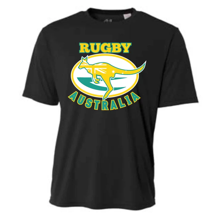 Australia Rugby Wallabies Rugby Jersey Australian Flag Cooling Performance Crew T-Shirt