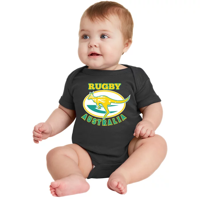 Australia Rugby Wallabies Rugby Jersey Australian Flag Baby Bodysuit