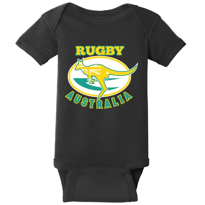 Australia Rugby Wallabies Rugby Jersey Australian Flag Baby Bodysuit