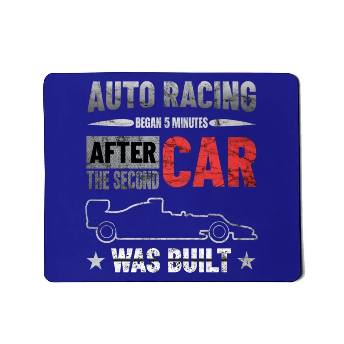 Auto Racing Was Built Funny Auto Racing Mechanic Gift Mousepad