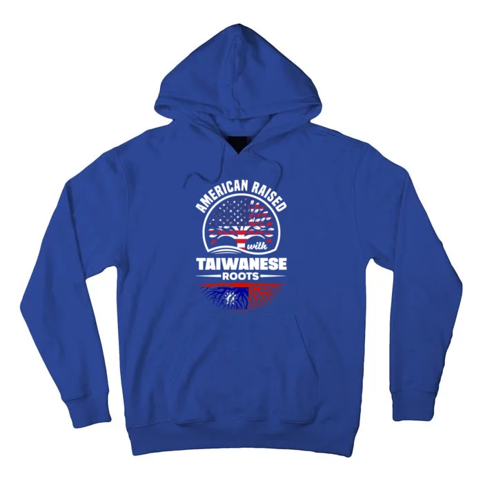 American Raised With Taiwanese Roots Taiwan Taiwanese Flag Gift Tall Hoodie