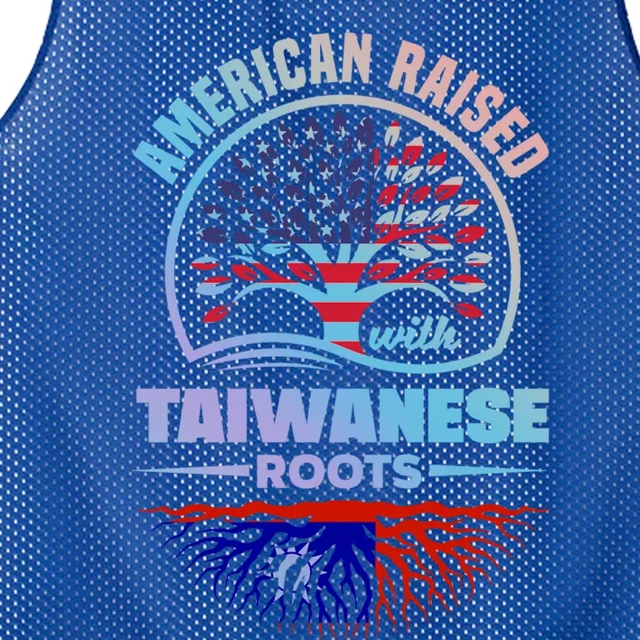 American Raised With Taiwanese Roots Taiwan Taiwanese Flag Meaningful Gift Mesh Reversible Basketball Jersey Tank