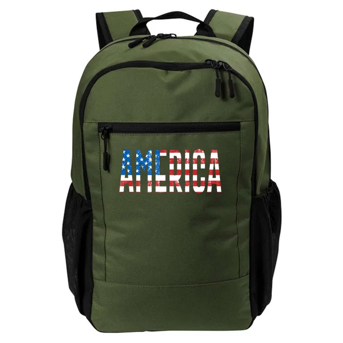 America Red White Blue Stars And Stripes Daily Commute Backpack