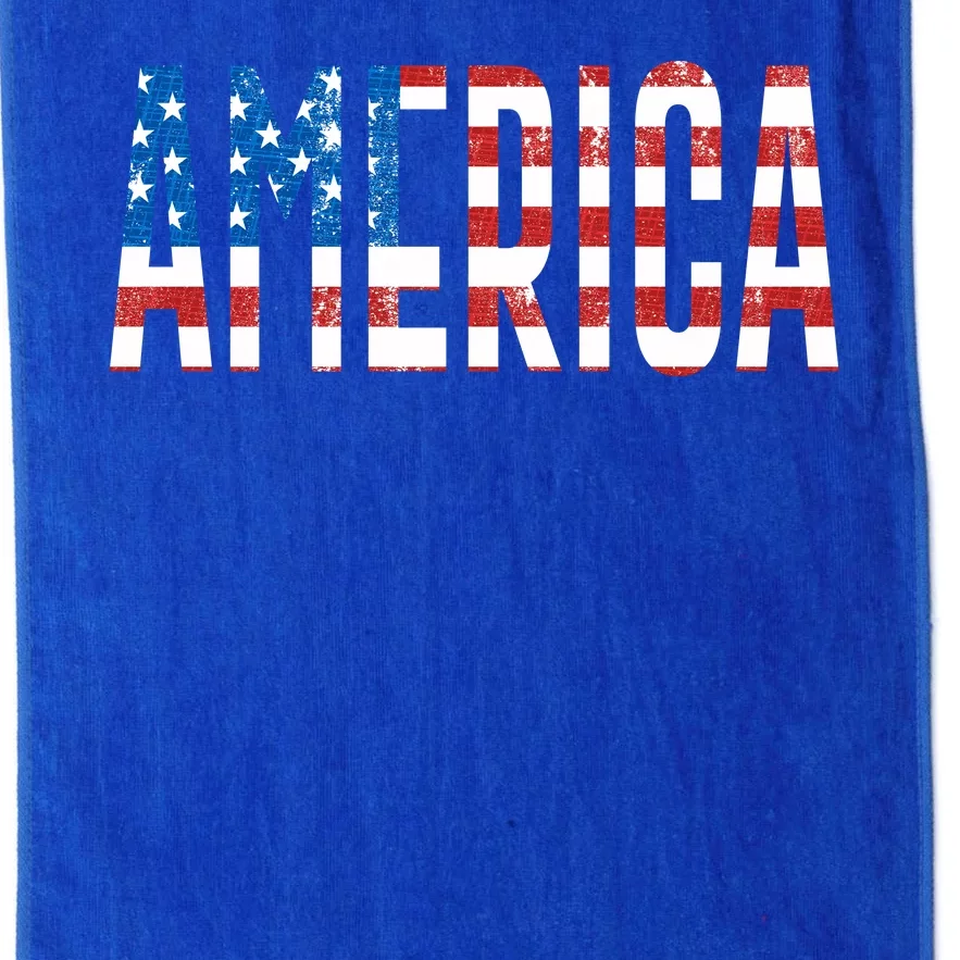 America Red White Blue Stars And Stripes Platinum Collection Golf Towel