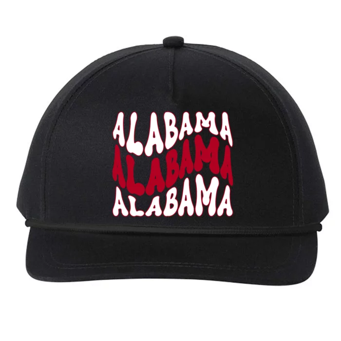 Alabama Retro Wave Snapback Five-Panel Rope Hat