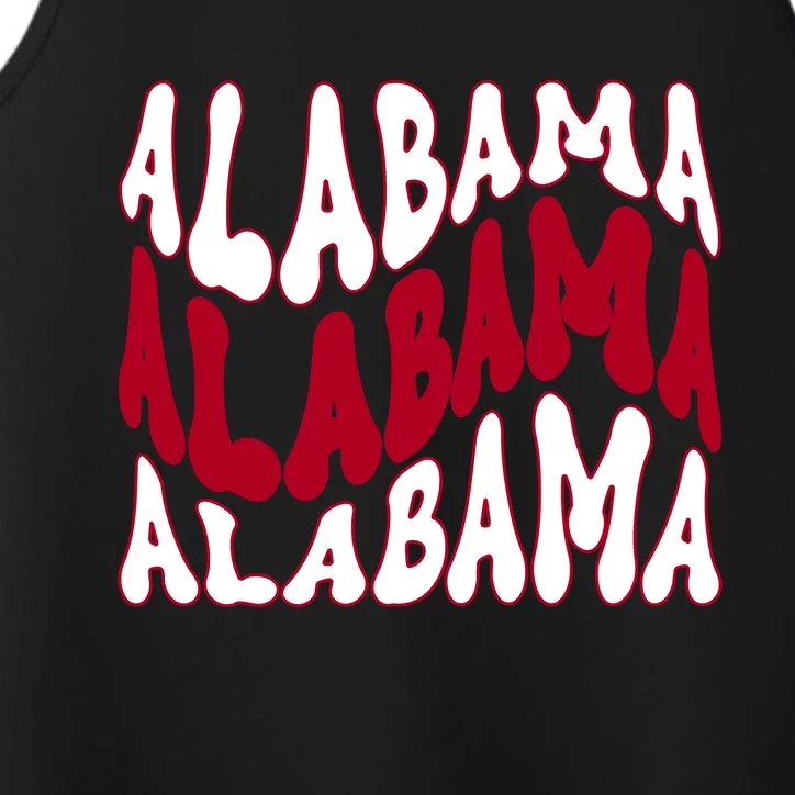 Alabama Retro Wave Performance Tank