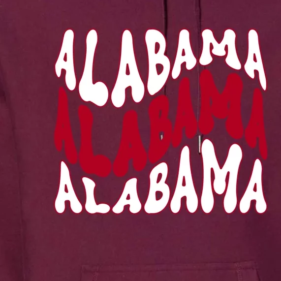 Alabama Retro Wave Premium Hoodie