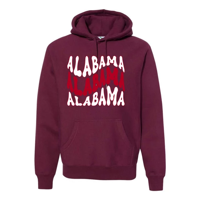 Alabama Retro Wave Premium Hoodie