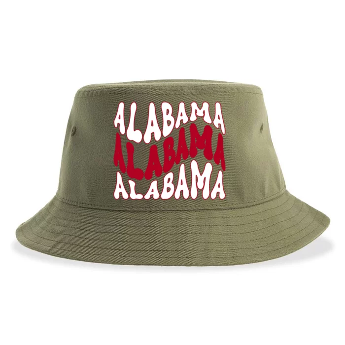 Alabama Retro Wave Sustainable Bucket Hat