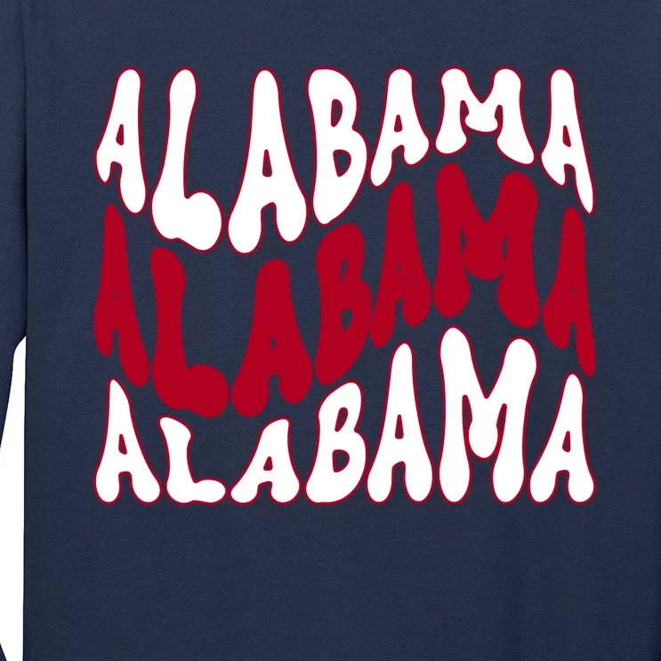 Alabama Retro Wave Long Sleeve Shirt