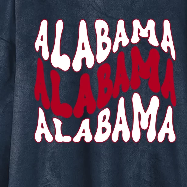 Alabama Retro Wave Hooded Wearable Blanket