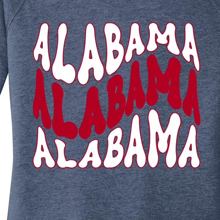 Alabama Retro Wave Women's Perfect Tri Tunic Long Sleeve Shirt