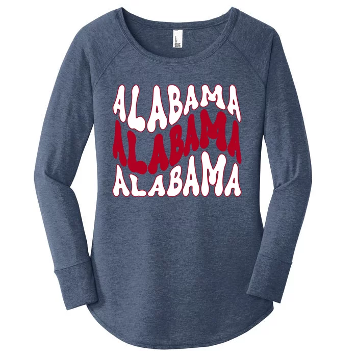 Alabama Retro Wave Women's Perfect Tri Tunic Long Sleeve Shirt