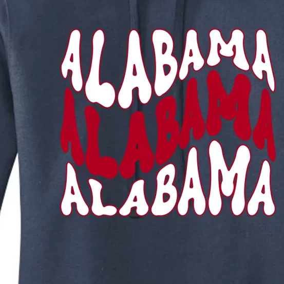 Alabama Retro Wave Women's Pullover Hoodie