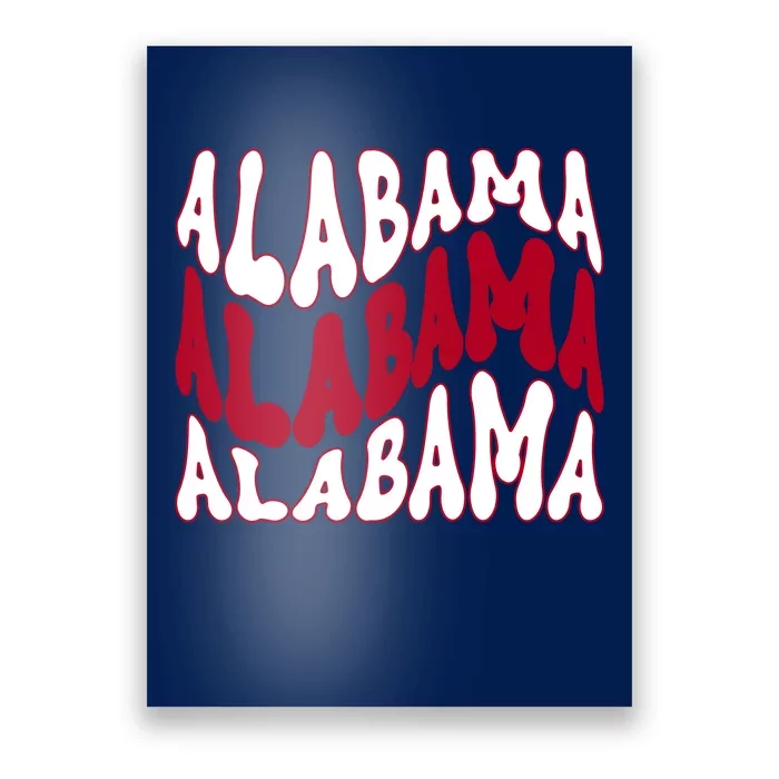 Alabama Retro Wave Poster