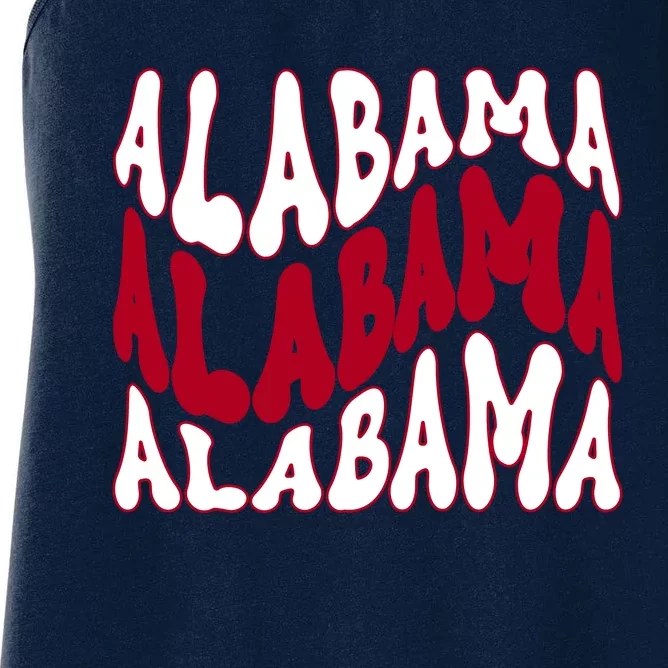 Alabama Retro Wave Women's Racerback Tank