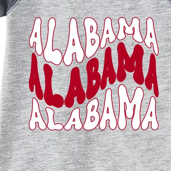 Alabama Retro Wave Infant Baby Jersey Bodysuit