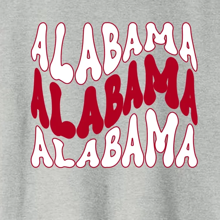 Alabama Retro Wave Women's Crop Top Tee