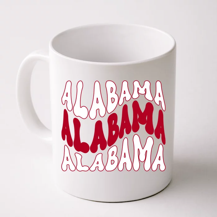 Alabama Retro Wave Front & Back Coffee Mug